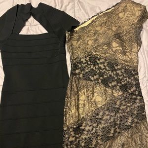 Black/gold Bebe dress size S